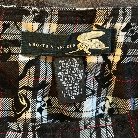 Plaid Ruffle Mini Skirt - Picture 2 of 3